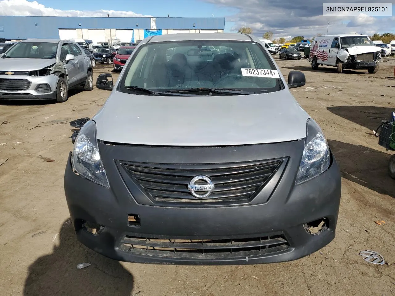 2014 Nissan Versa S VIN: 3N1CN7AP9EL825101 Lot: 76237344