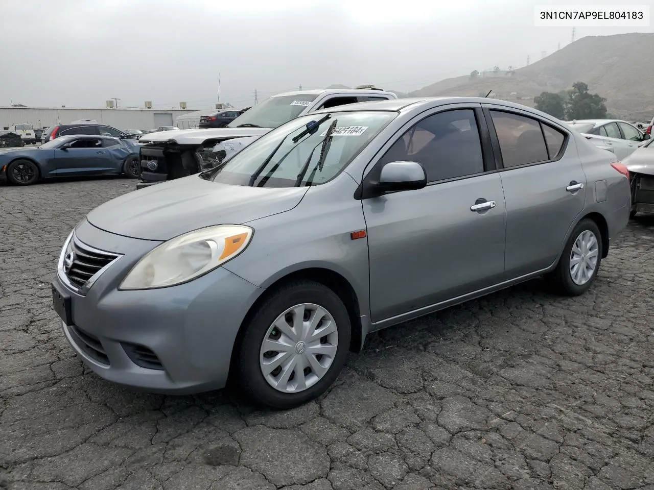 2014 Nissan Versa S VIN: 3N1CN7AP9EL804183 Lot: 76421184