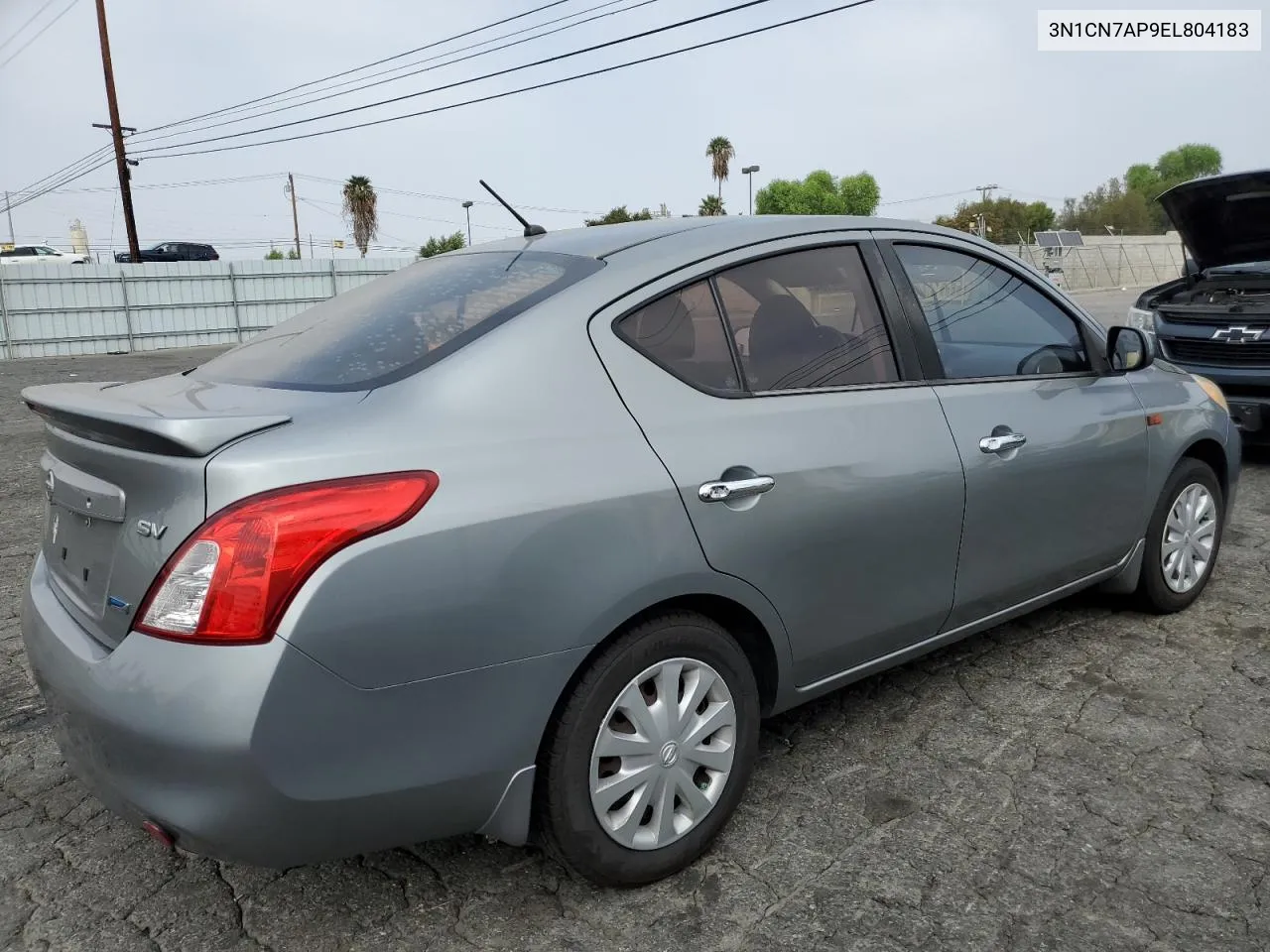 2014 Nissan Versa S VIN: 3N1CN7AP9EL804183 Lot: 76421184