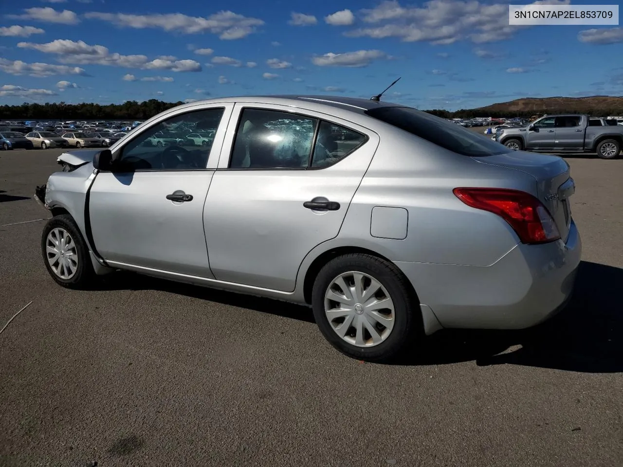 2014 Nissan Versa S VIN: 3N1CN7AP2EL853709 Lot: 76519184