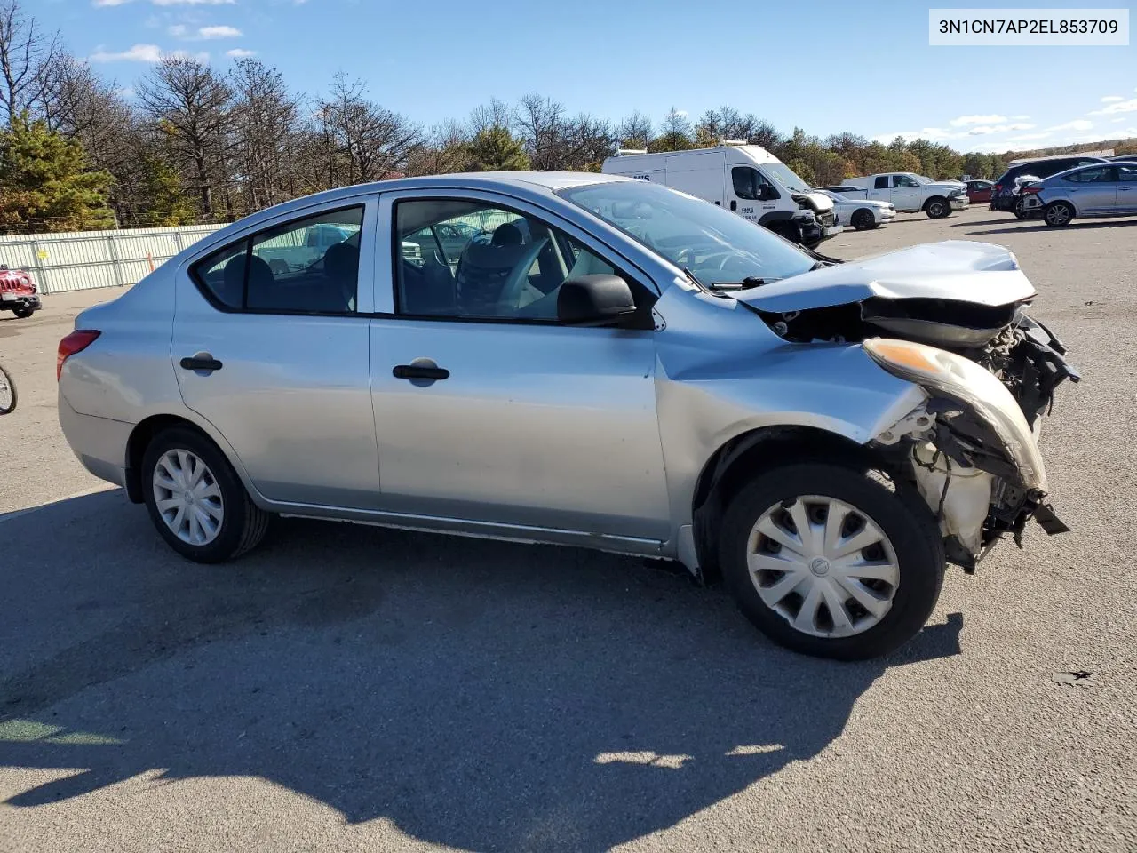 2014 Nissan Versa S VIN: 3N1CN7AP2EL853709 Lot: 76519184