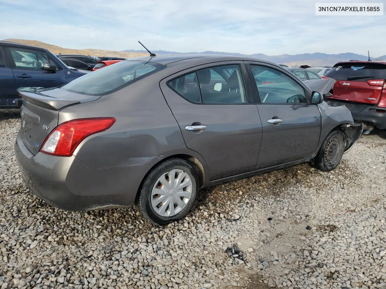 2014 Nissan Versa S VIN: 3N1CN7APXEL815855 Lot: 76535354