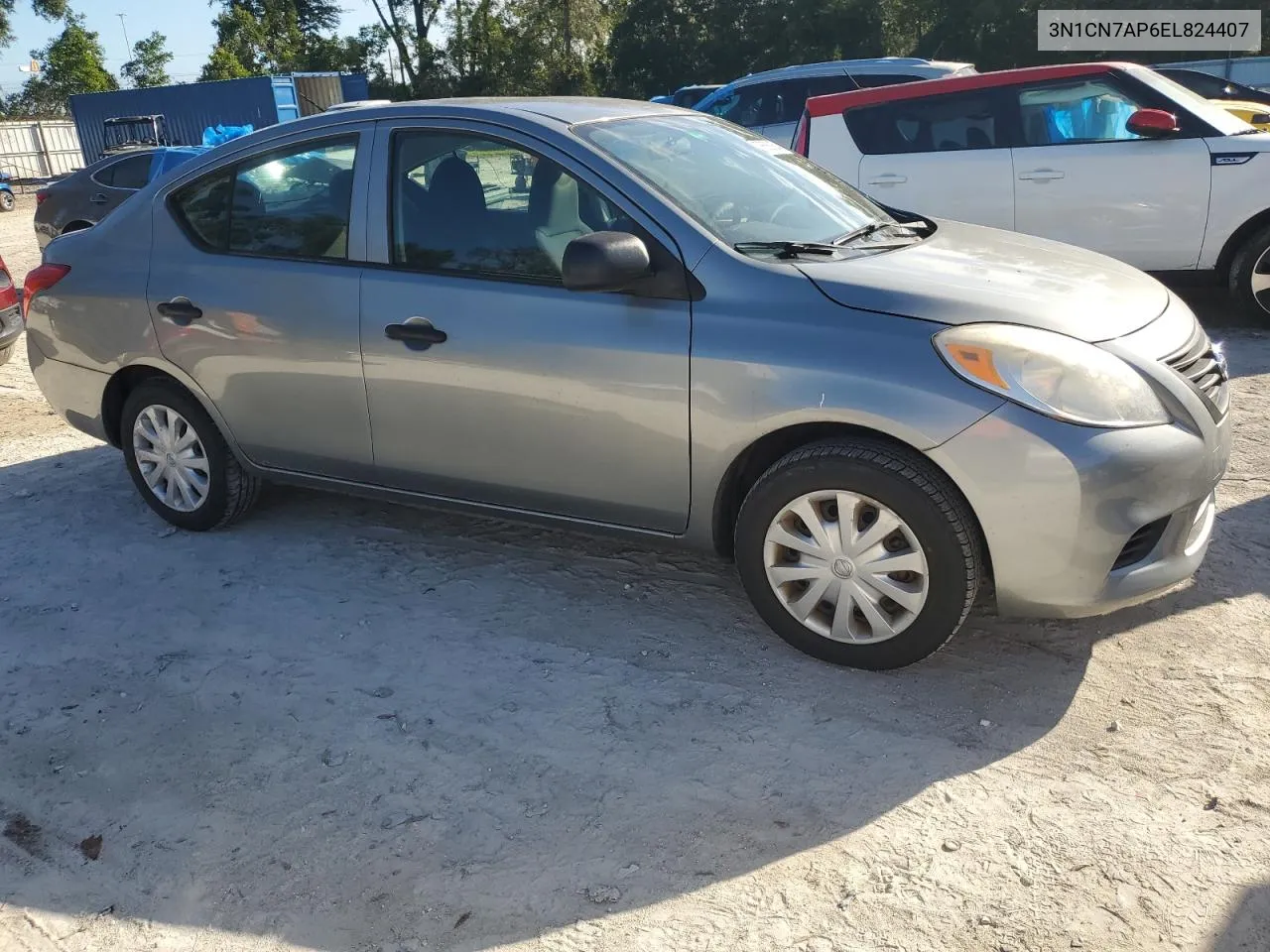 2014 Nissan Versa S VIN: 3N1CN7AP6EL824407 Lot: 76680854