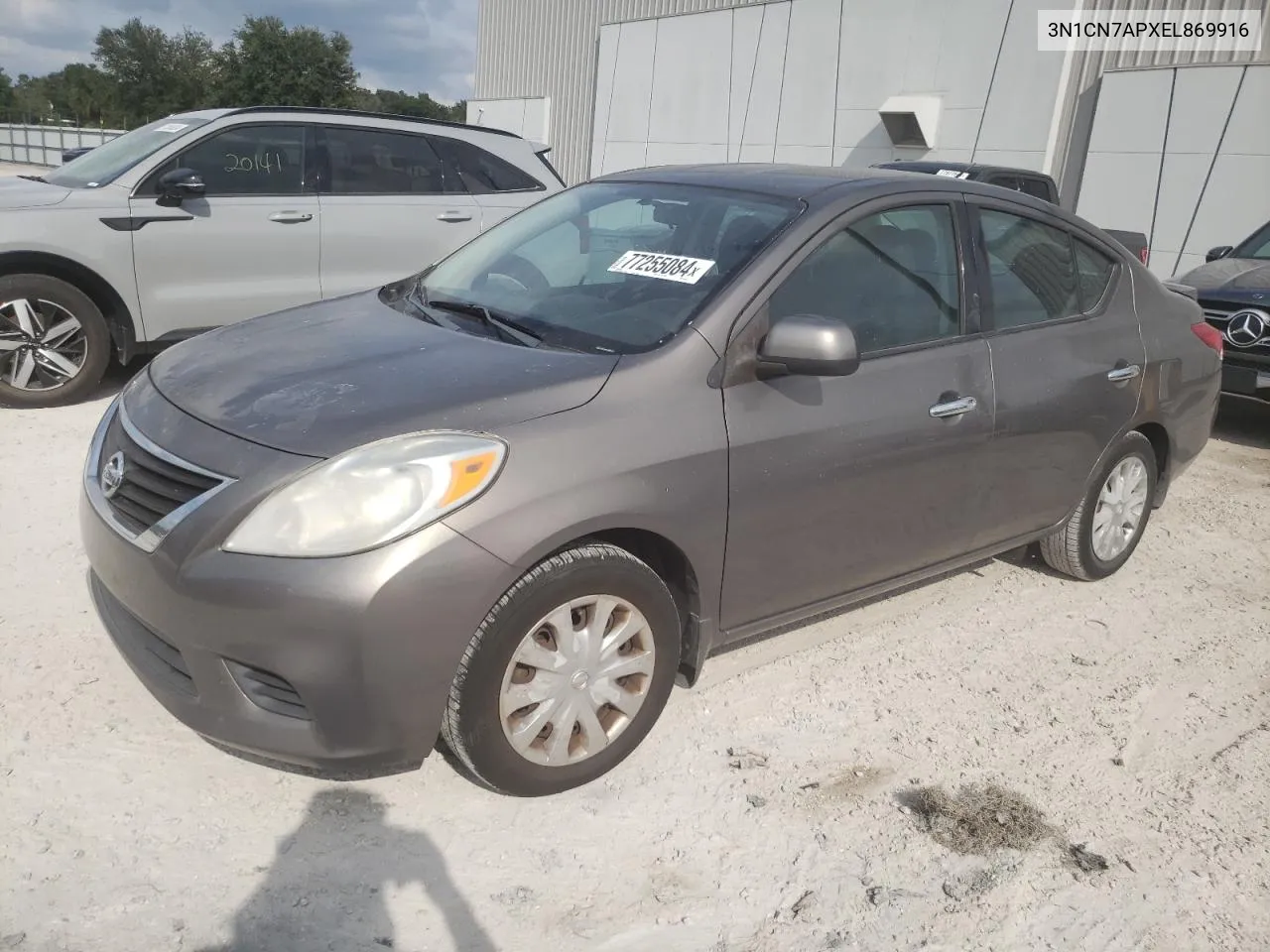 2014 Nissan Versa S VIN: 3N1CN7APXEL869916 Lot: 77255084