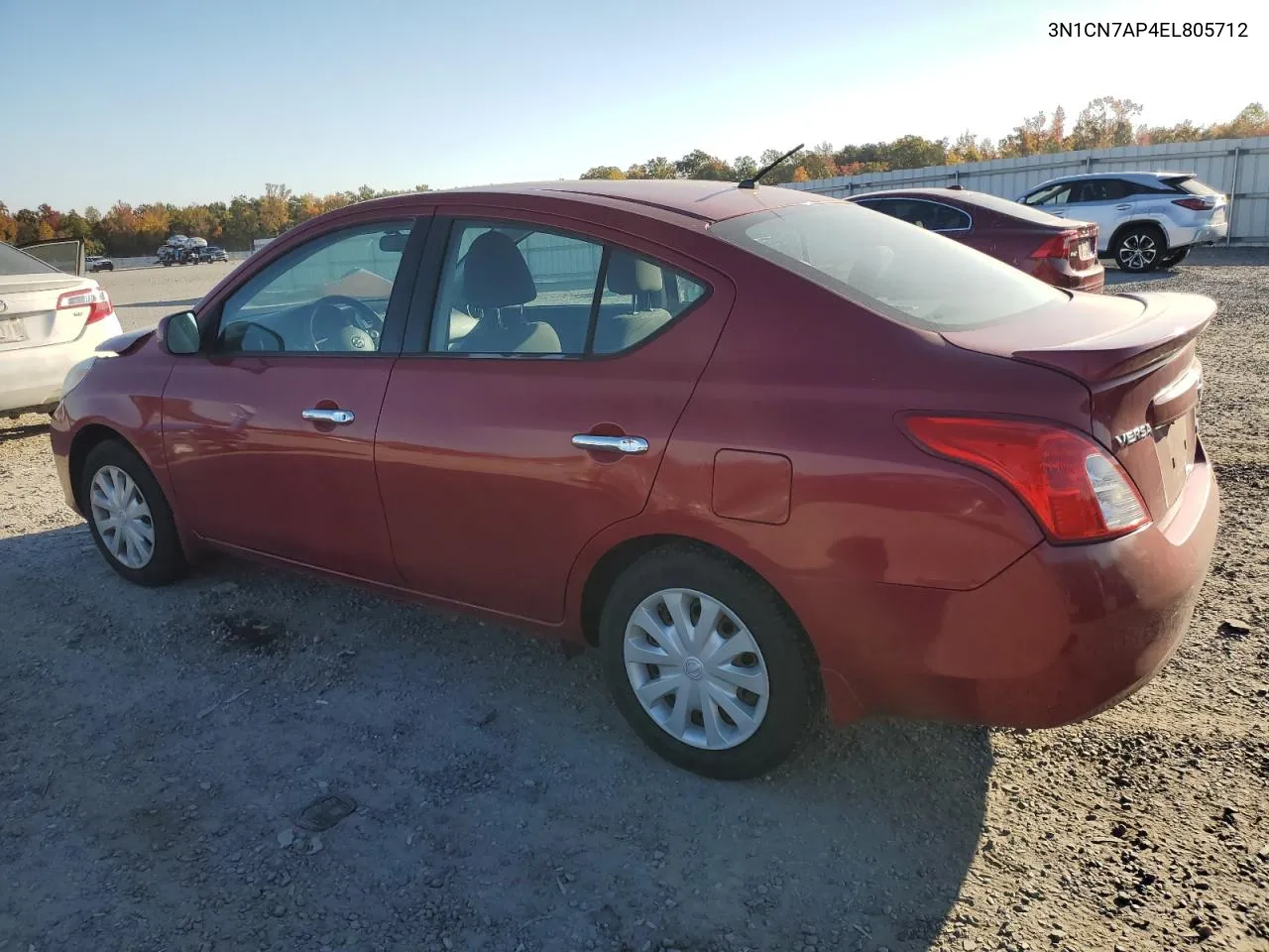 2014 Nissan Versa S VIN: 3N1CN7AP4EL805712 Lot: 77748964