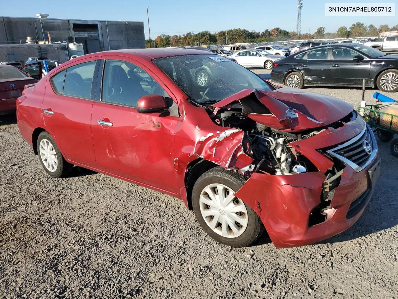 2014 Nissan Versa S VIN: 3N1CN7AP4EL805712 Lot: 77748964