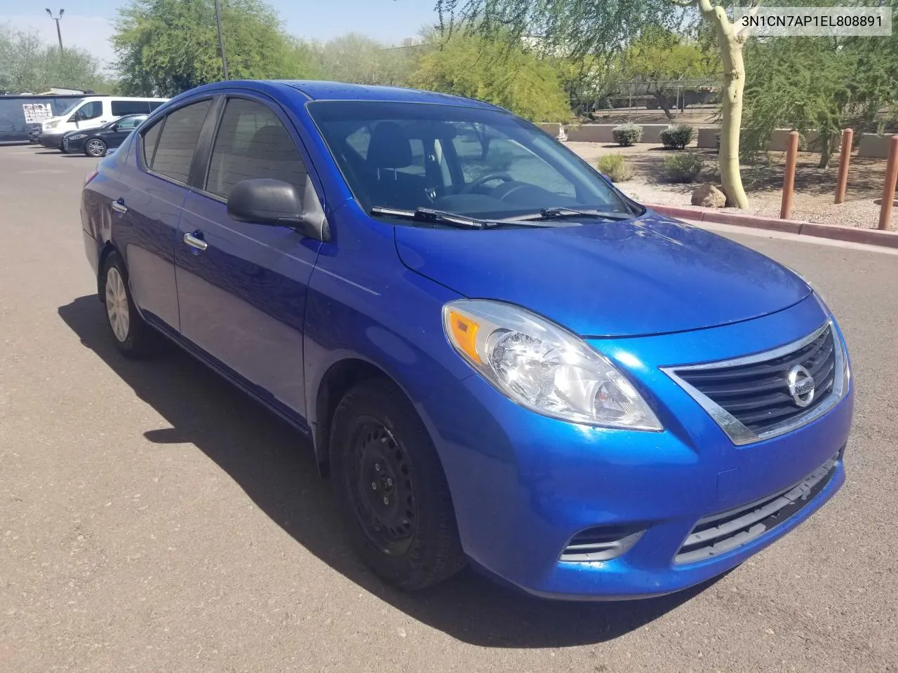 2014 Nissan Versa S VIN: 3N1CN7AP1EL808891 Lot: 77985734