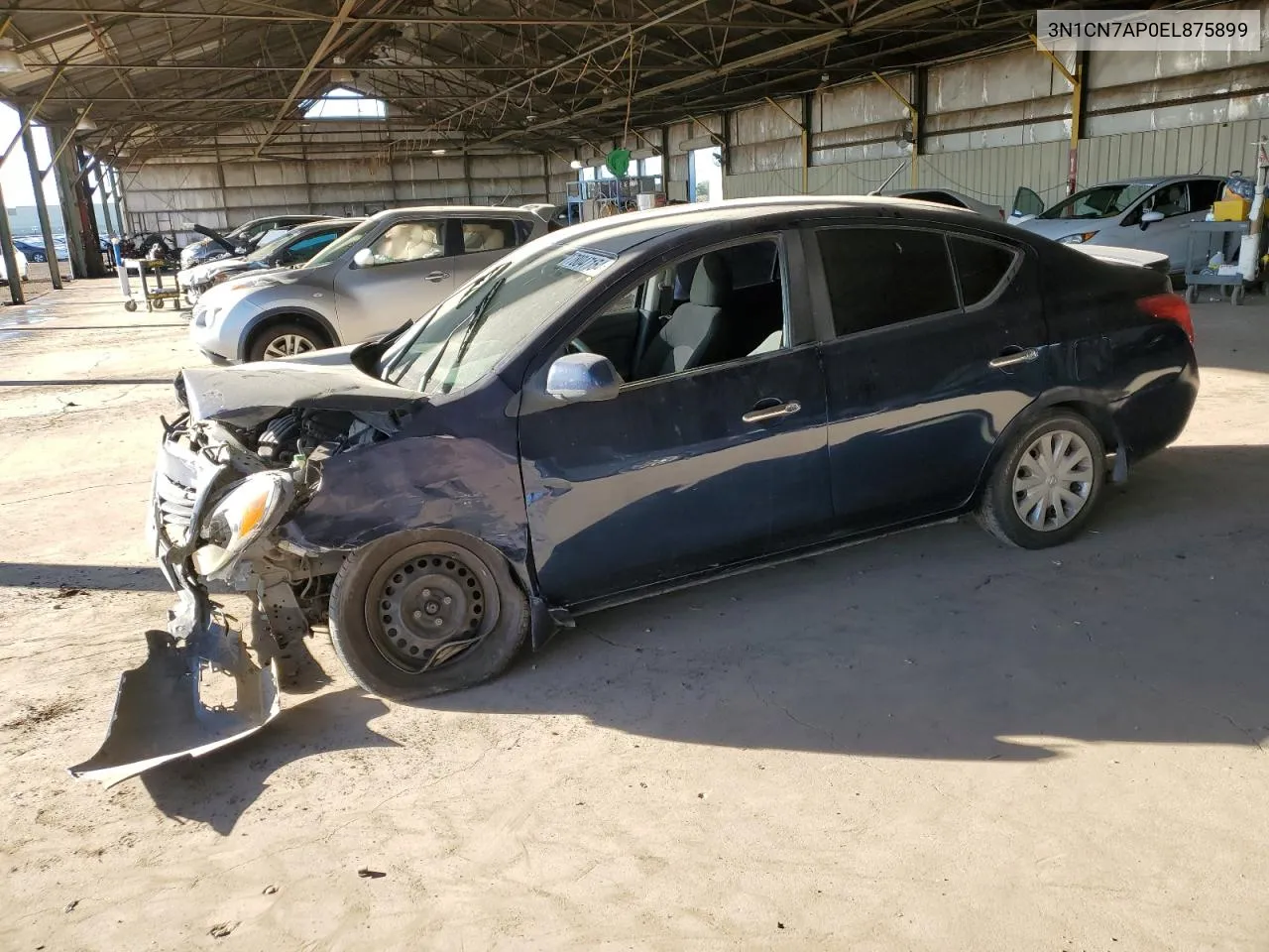 2014 Nissan Versa S VIN: 3N1CN7AP0EL875899 Lot: 78047154