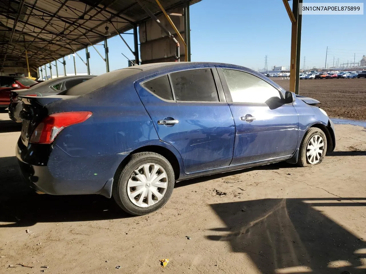 2014 Nissan Versa S VIN: 3N1CN7AP0EL875899 Lot: 78047154