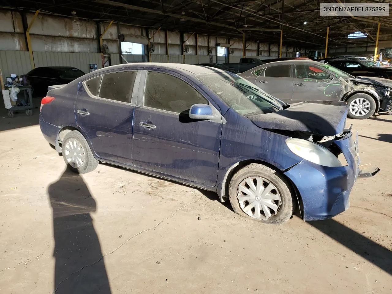 2014 Nissan Versa S VIN: 3N1CN7AP0EL875899 Lot: 78047154