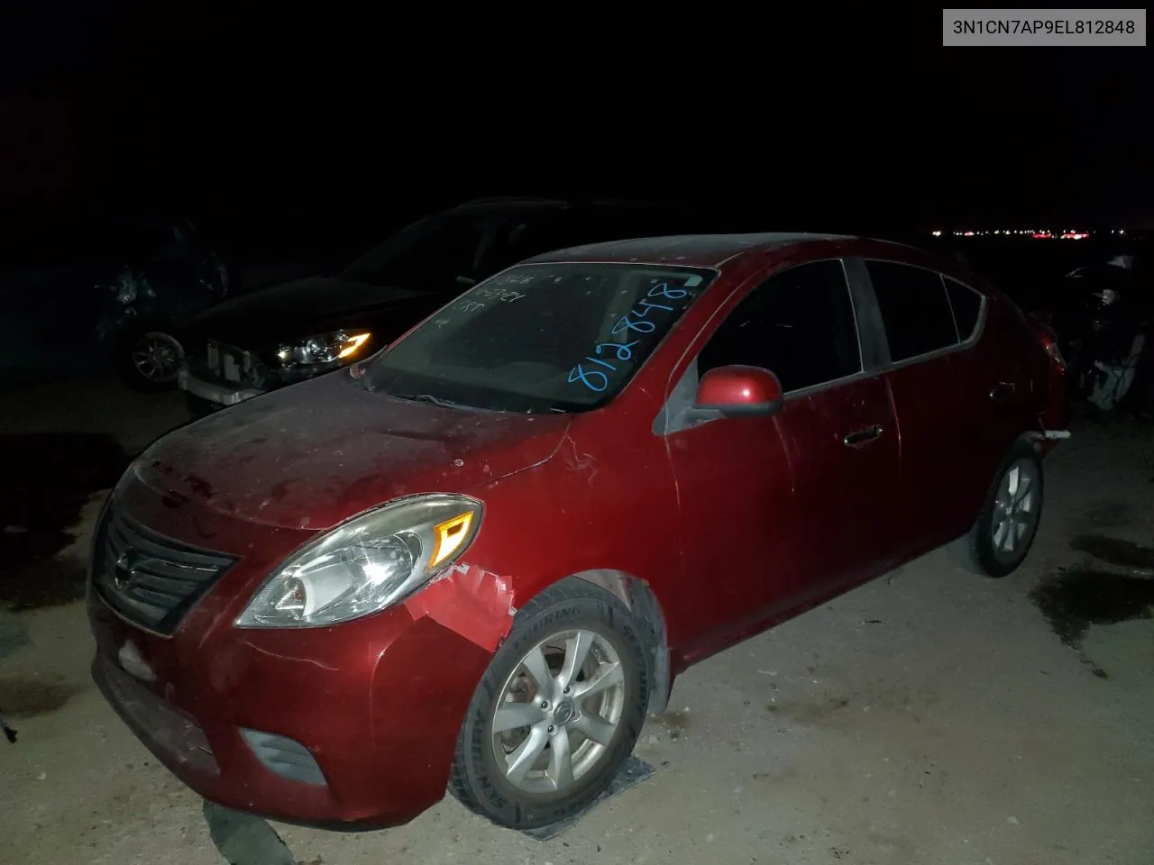 2014 Nissan Versa S VIN: 3N1CN7AP9EL812848 Lot: 78407544