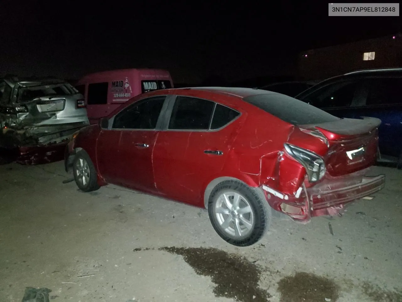 2014 Nissan Versa S VIN: 3N1CN7AP9EL812848 Lot: 78407544