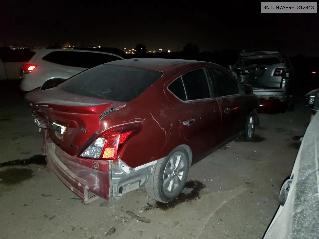 2014 Nissan Versa S VIN: 3N1CN7AP9EL812848 Lot: 78407544