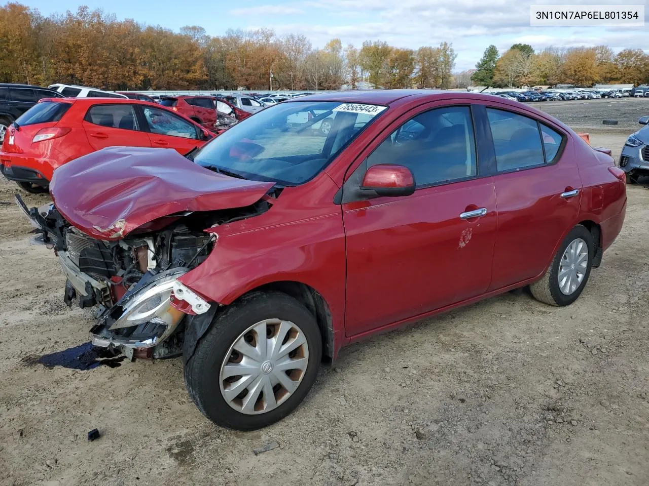 3N1CN7AP6EL801354 2014 Nissan Versa S