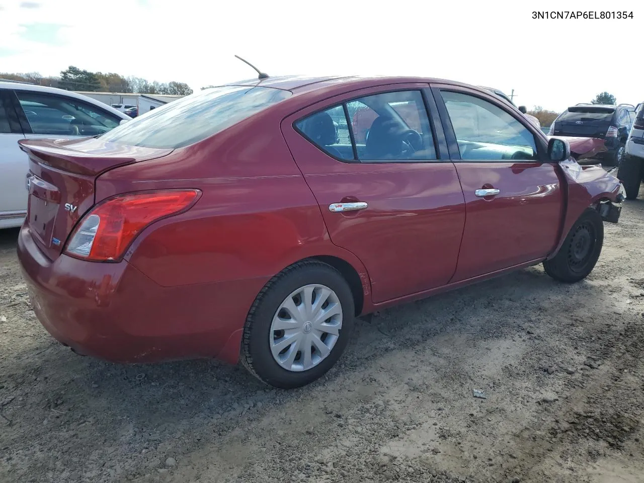 2014 Nissan Versa S VIN: 3N1CN7AP6EL801354 Lot: 78565443