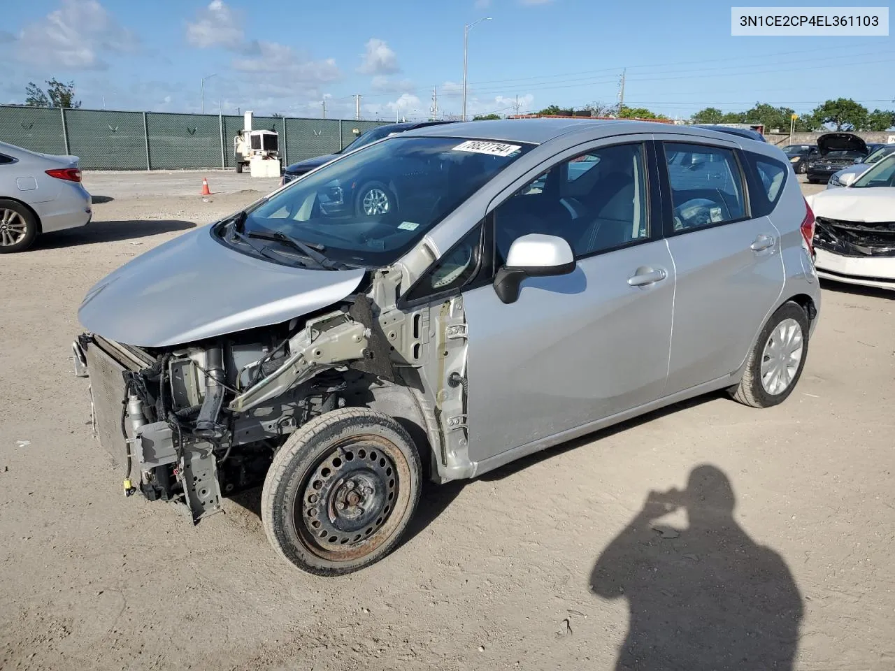 2014 Nissan Versa Note S VIN: 3N1CE2CP4EL361103 Lot: 78827794