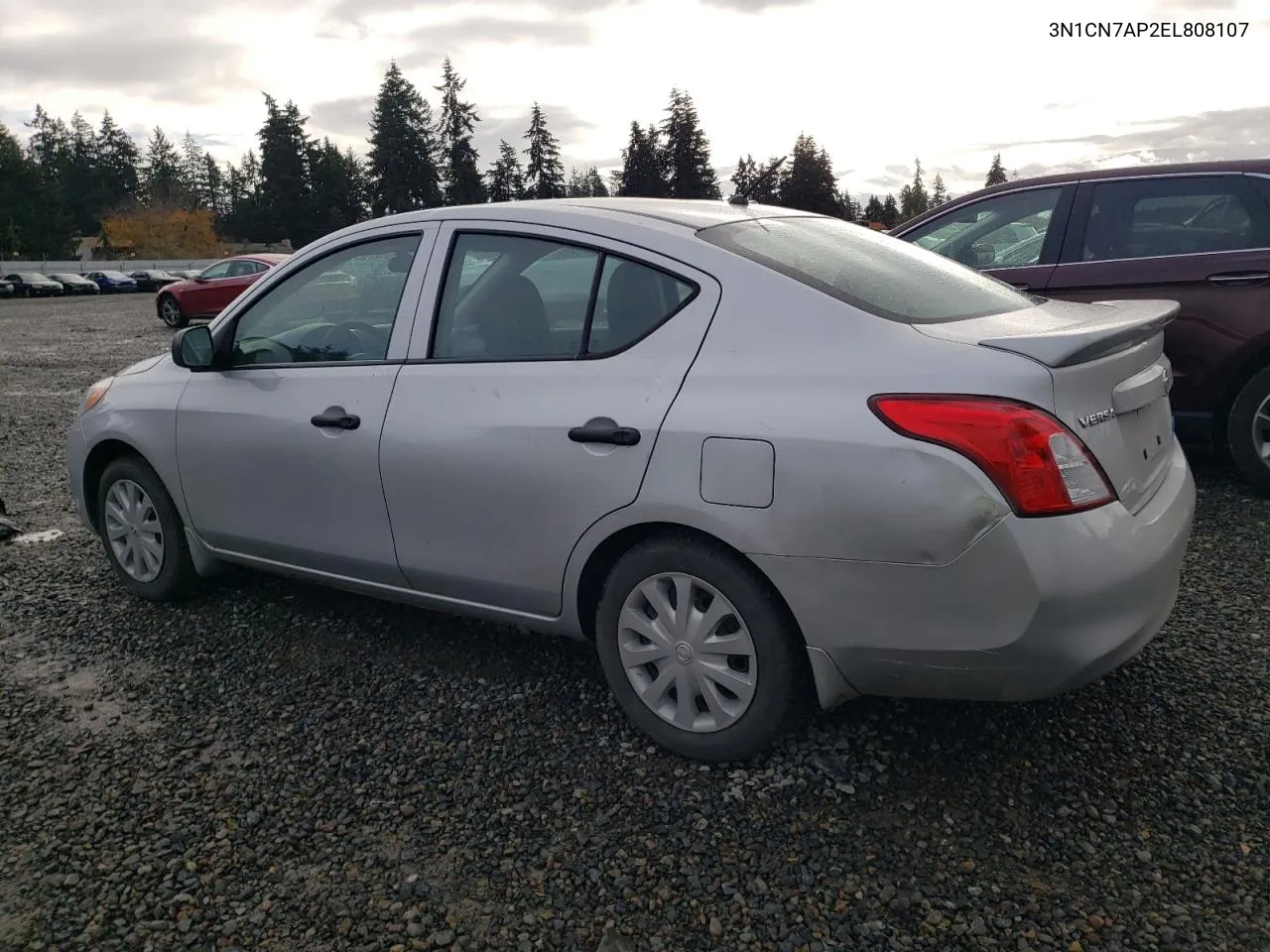 2014 Nissan Versa S VIN: 3N1CN7AP2EL808107 Lot: 80197604