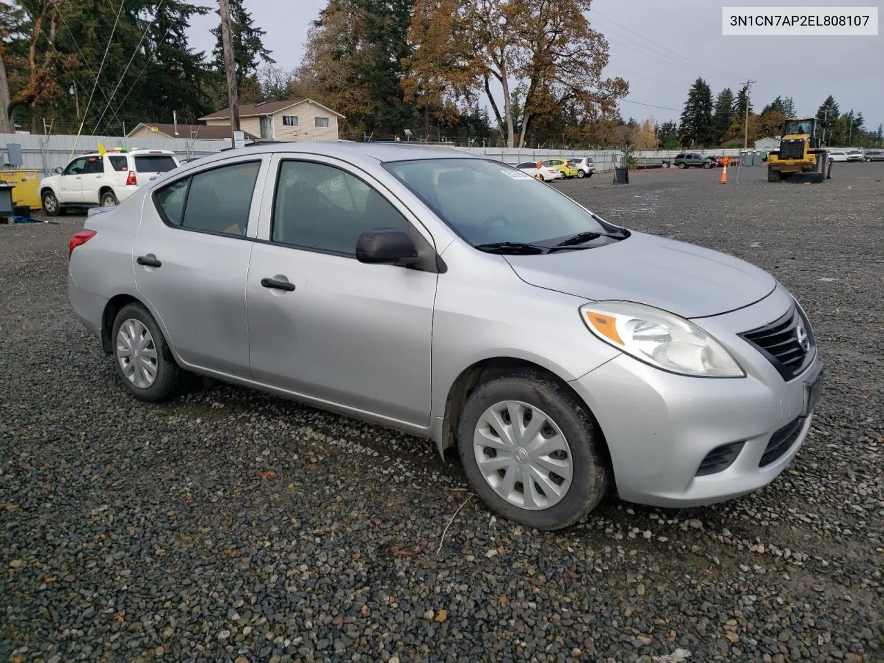 2014 Nissan Versa S VIN: 3N1CN7AP2EL808107 Lot: 80197604