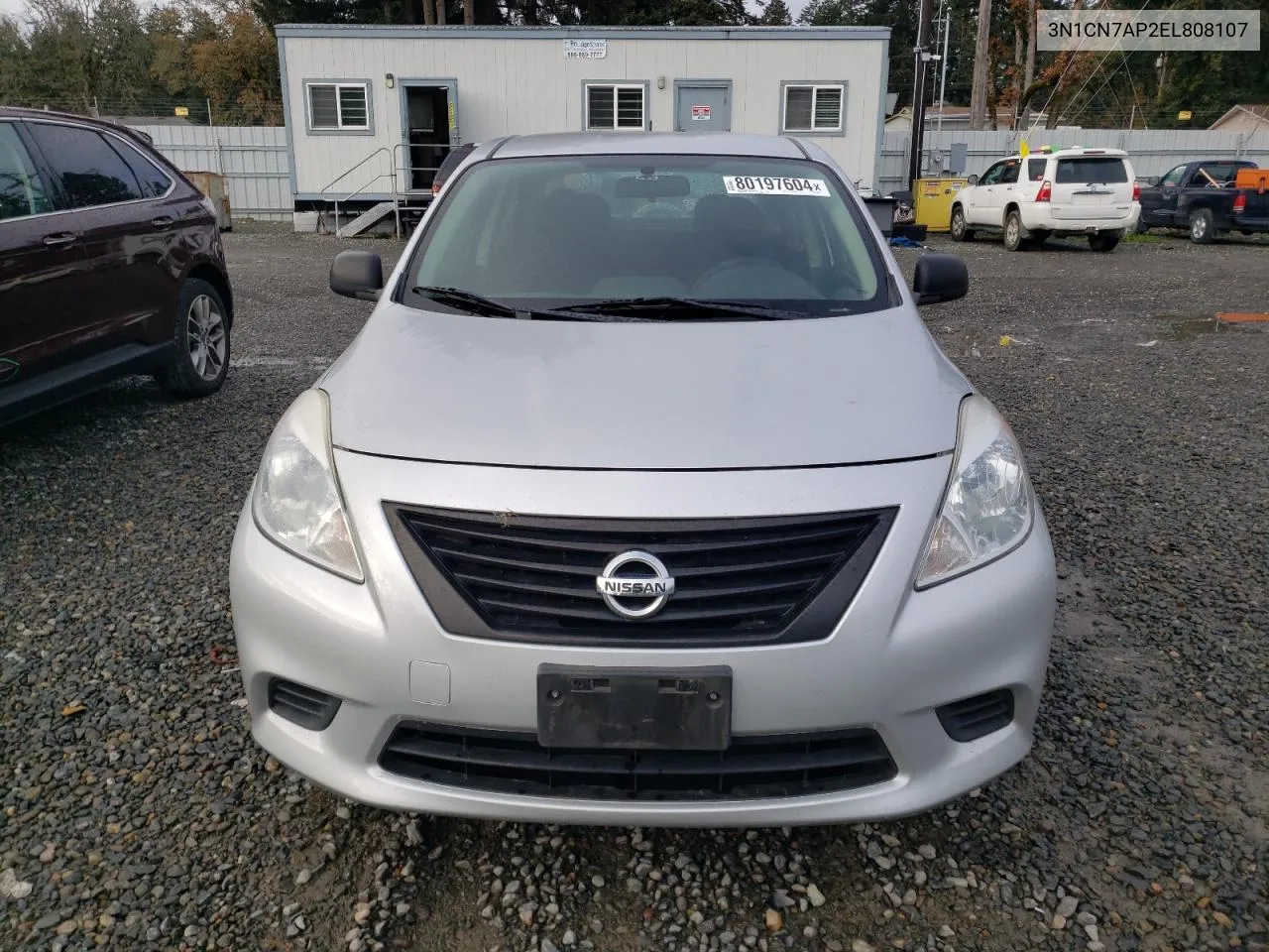 2014 Nissan Versa S VIN: 3N1CN7AP2EL808107 Lot: 80197604