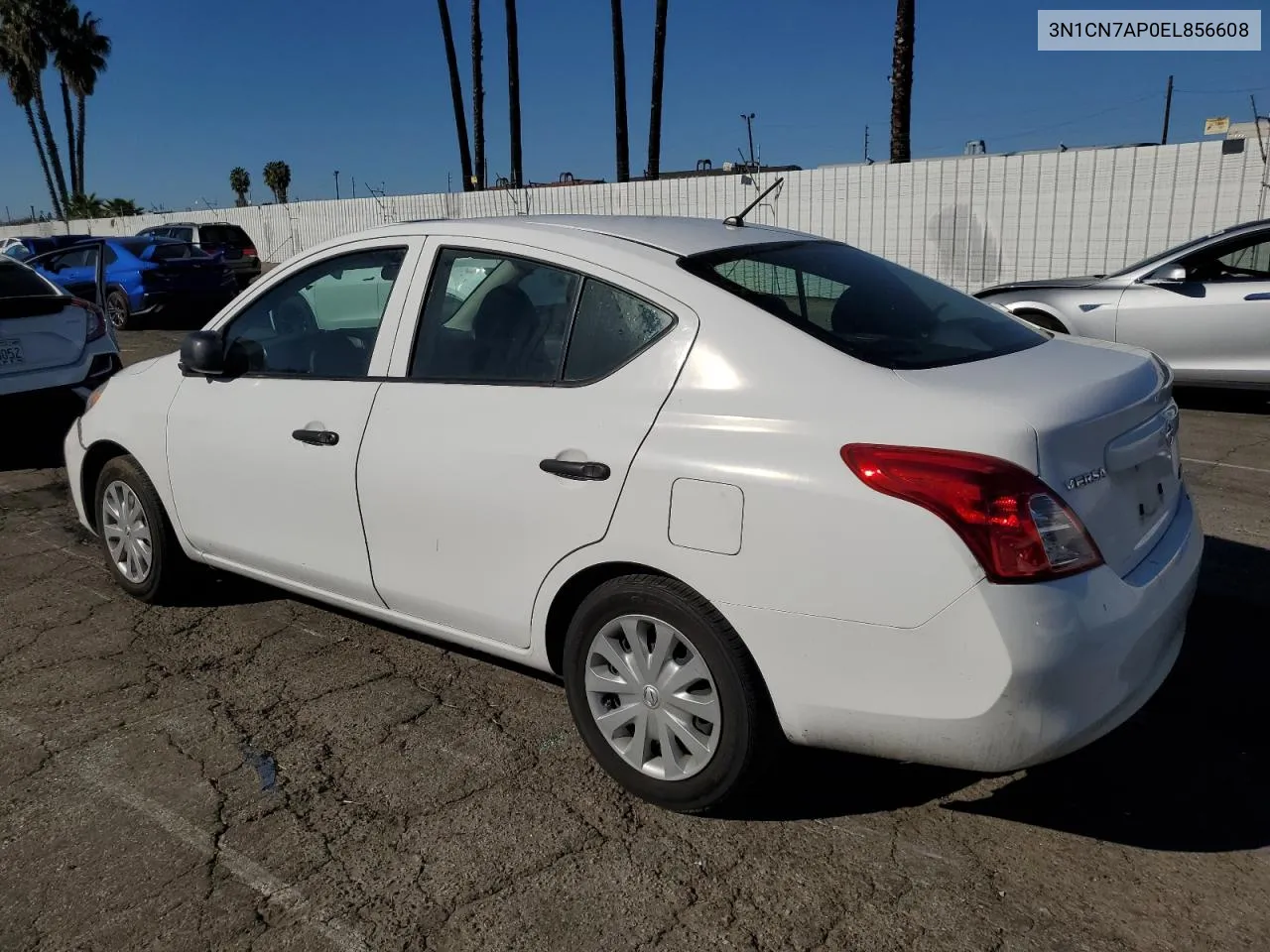 2014 Nissan Versa S VIN: 3N1CN7AP0EL856608 Lot: 80308394