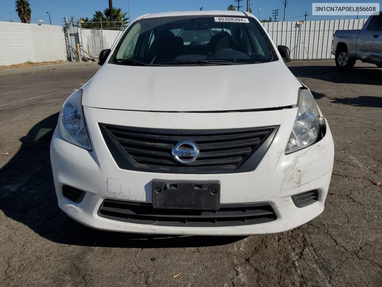 2014 Nissan Versa S VIN: 3N1CN7AP0EL856608 Lot: 80308394