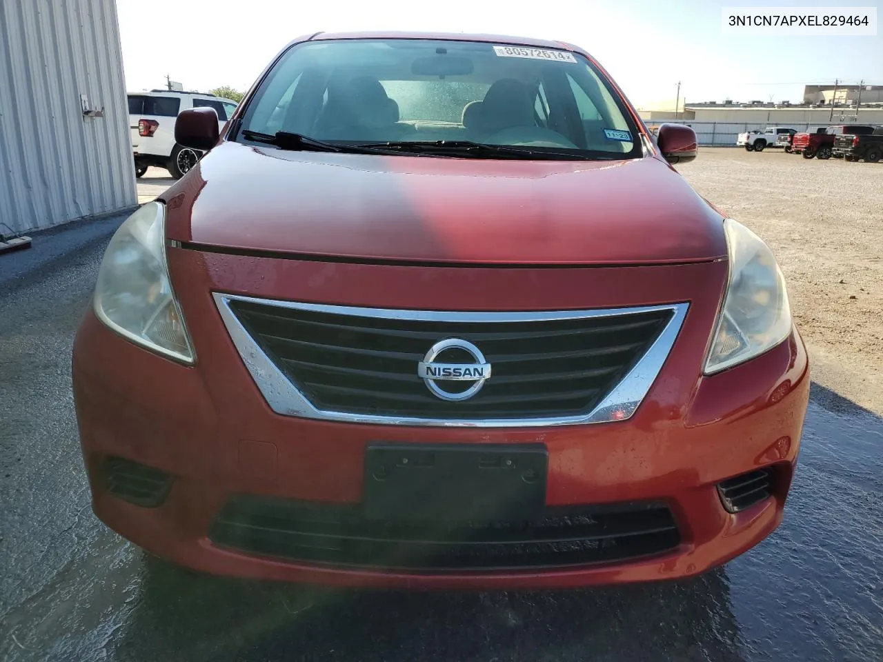 2014 Nissan Versa S VIN: 3N1CN7APXEL829464 Lot: 80572614