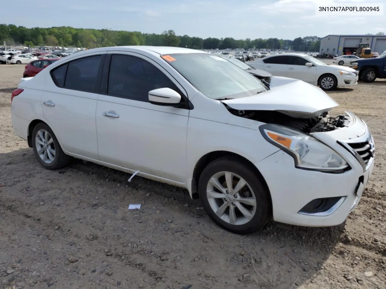 2015 Nissan Versa S VIN: 3N1CN7AP0FL800945 Lot: 50177434