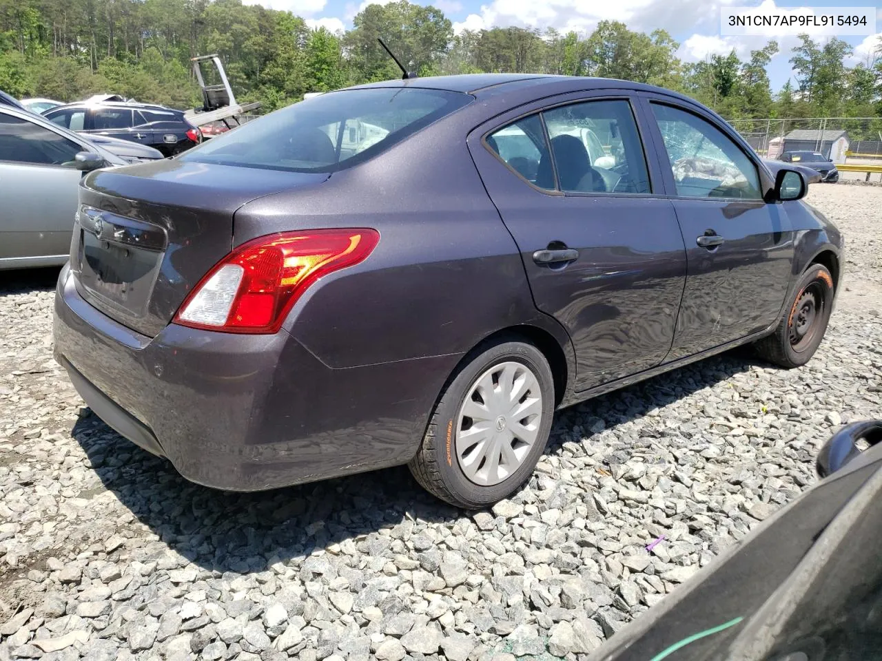 2015 Nissan Versa S VIN: 3N1CN7AP9FL915494 Lot: 55964654