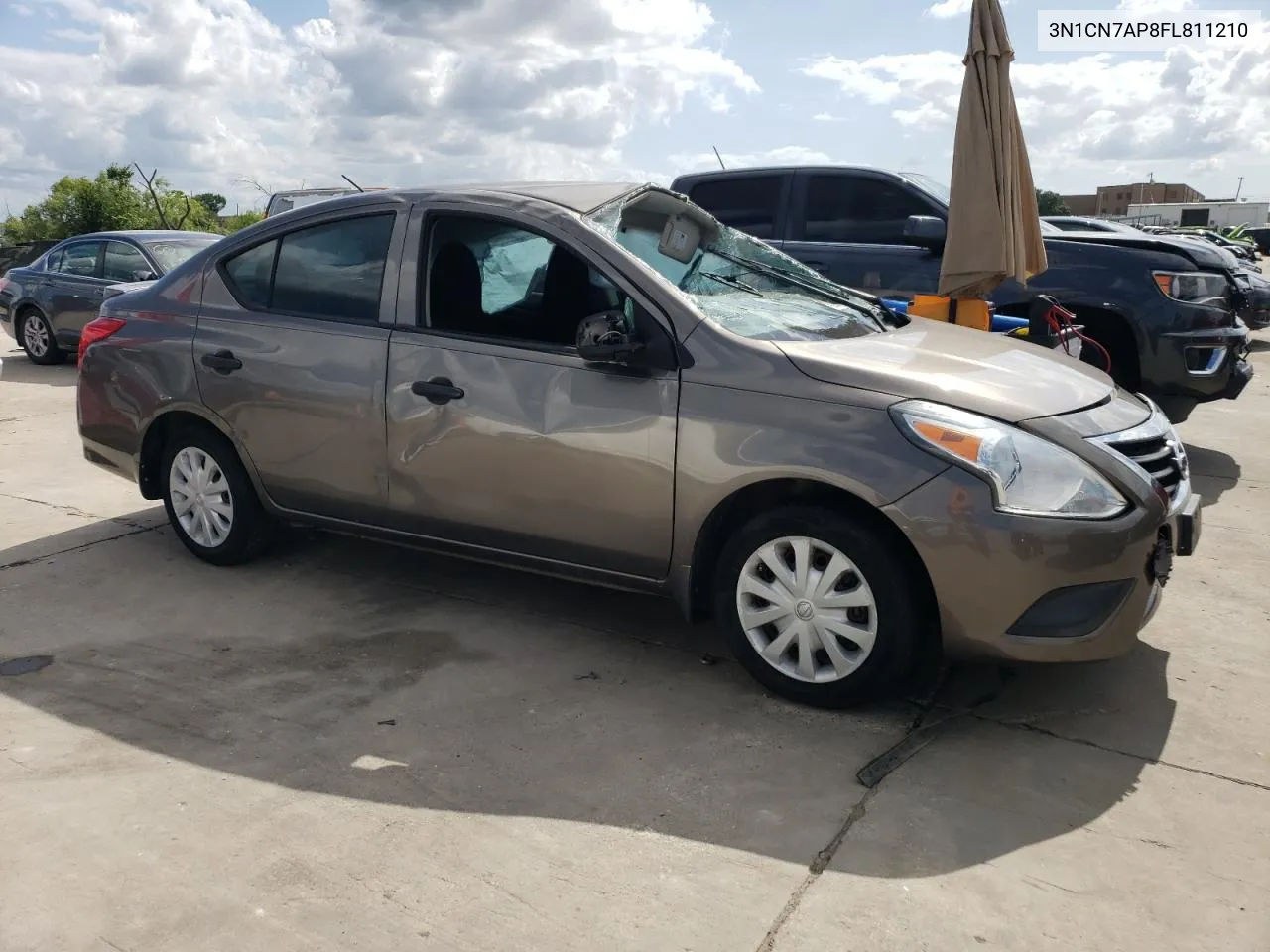 2015 Nissan Versa S VIN: 3N1CN7AP8FL811210 Lot: 59543844