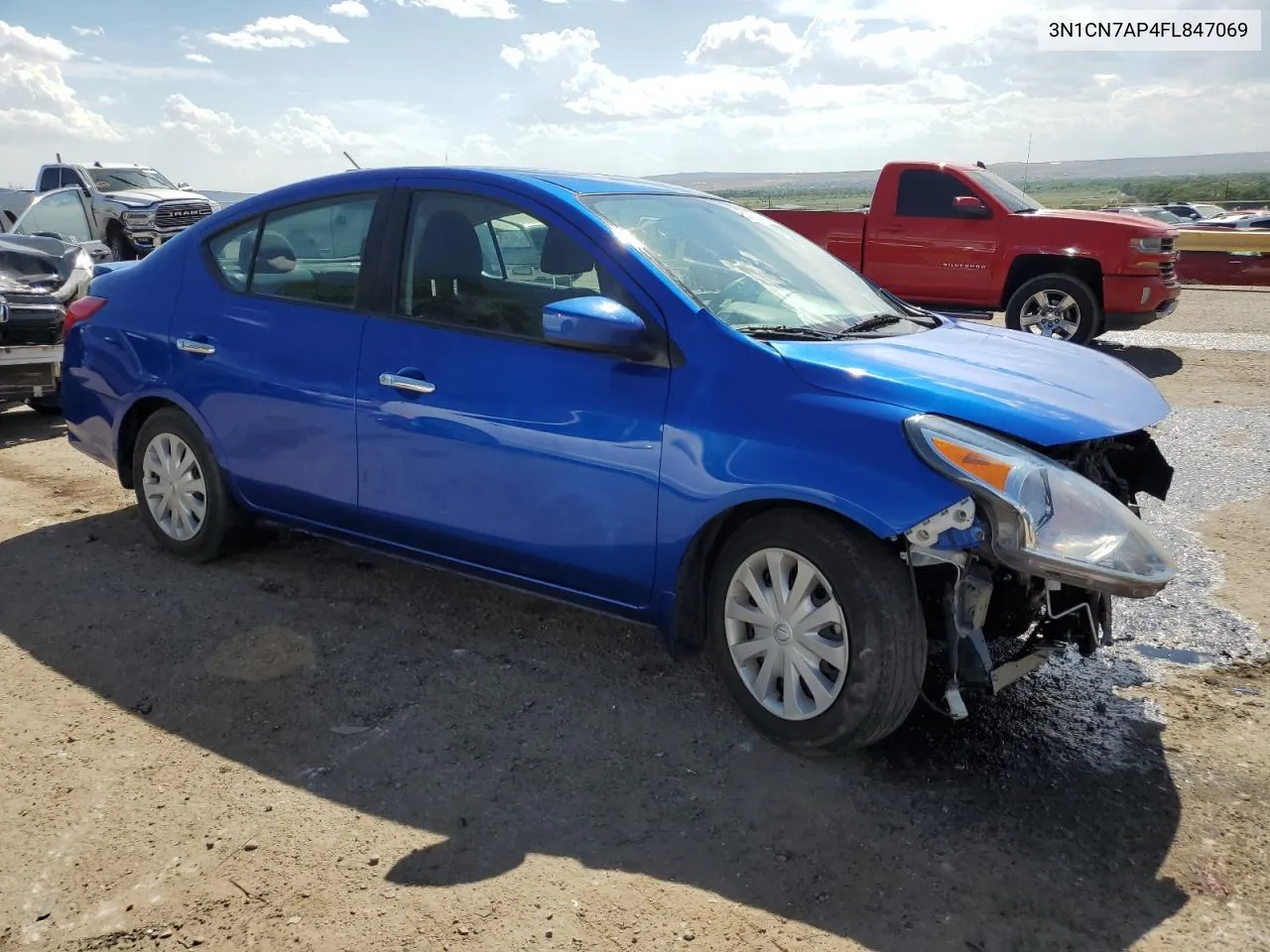 2015 Nissan Versa S VIN: 3N1CN7AP4FL847069 Lot: 62055664