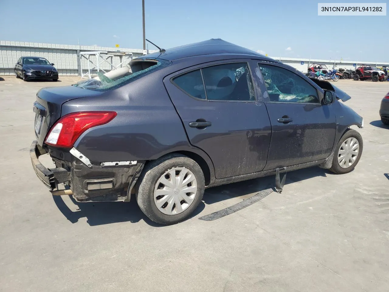 2015 Nissan Versa S VIN: 3N1CN7AP3FL941282 Lot: 62959504