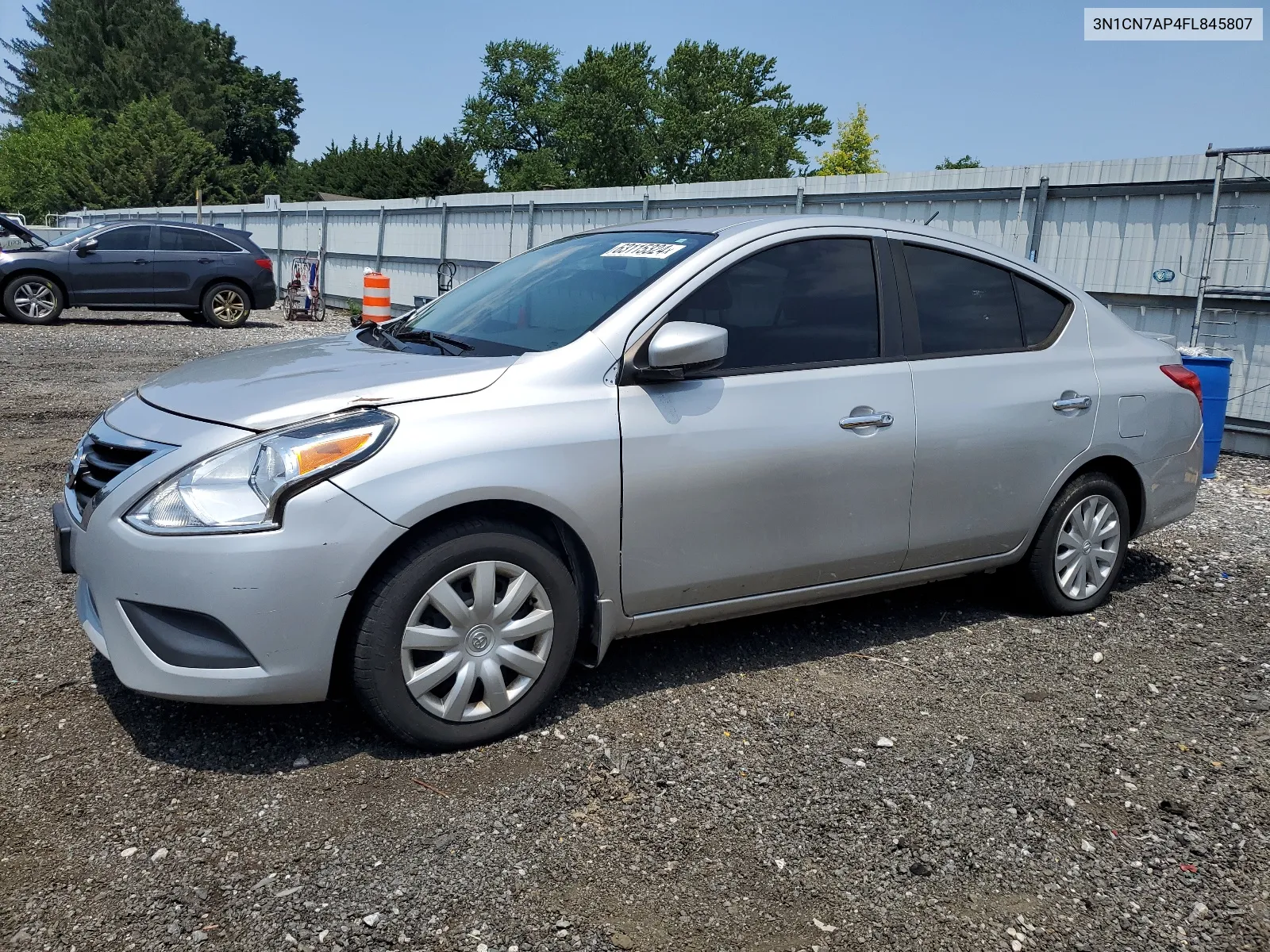 2015 Nissan Versa S VIN: 3N1CN7AP4FL845807 Lot: 63115324