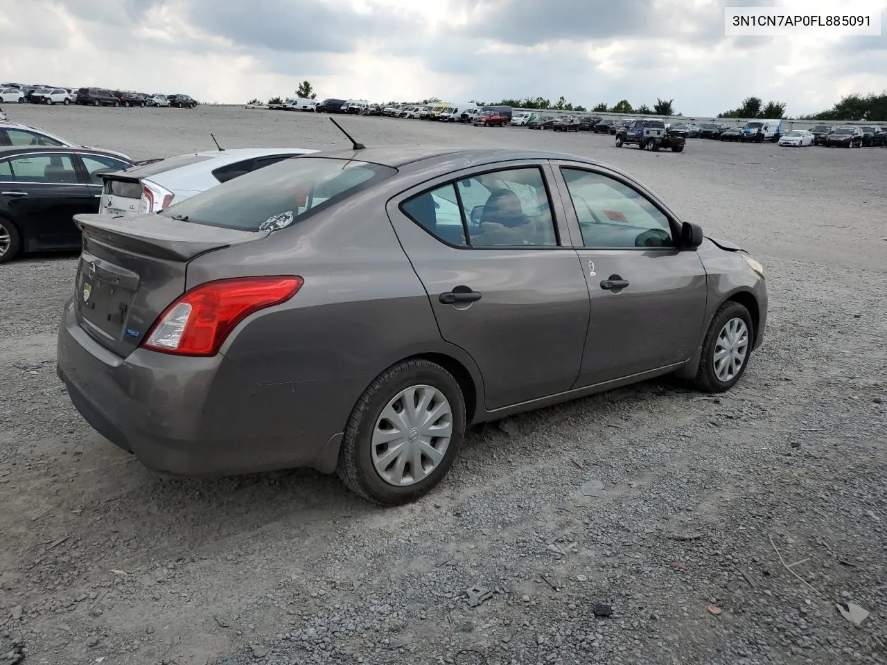 2015 Nissan Versa S VIN: 3N1CN7AP0FL885091 Lot: 64041124