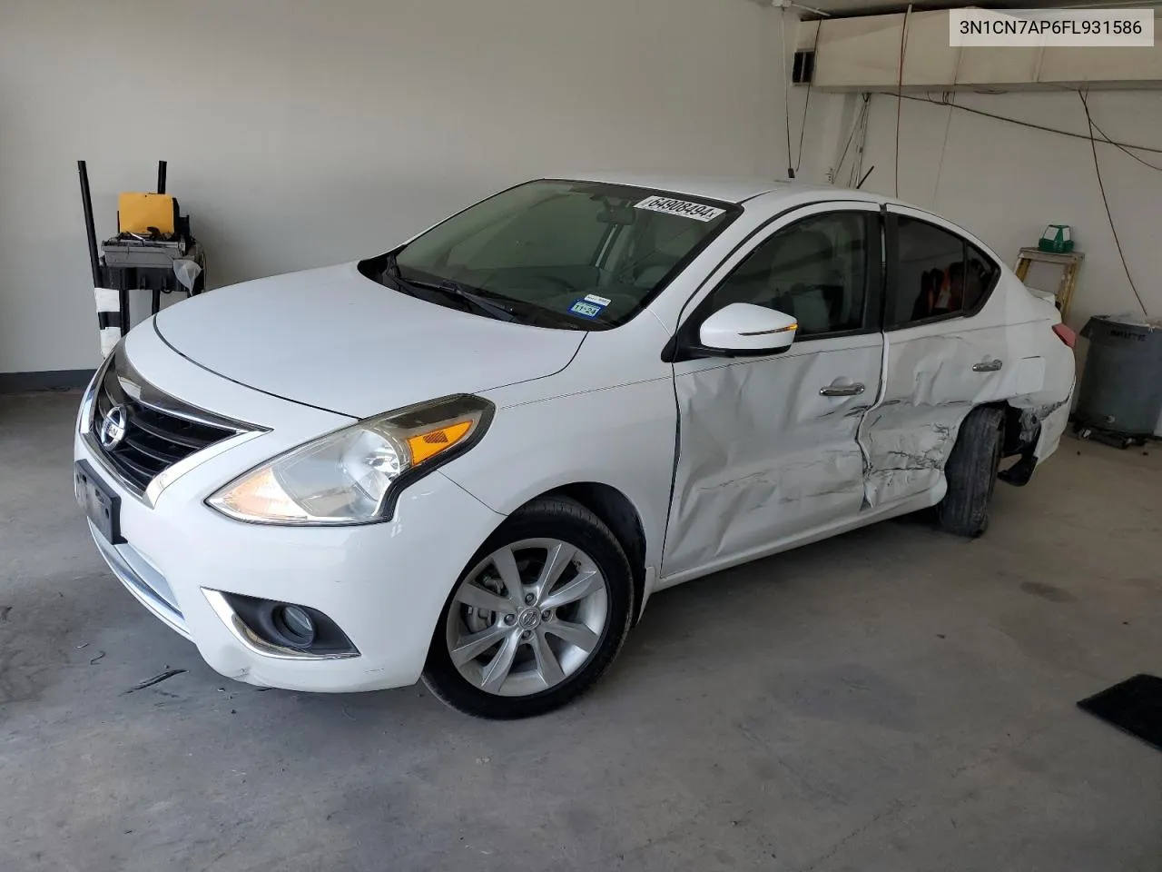 2015 Nissan Versa S VIN: 3N1CN7AP6FL931586 Lot: 64908494