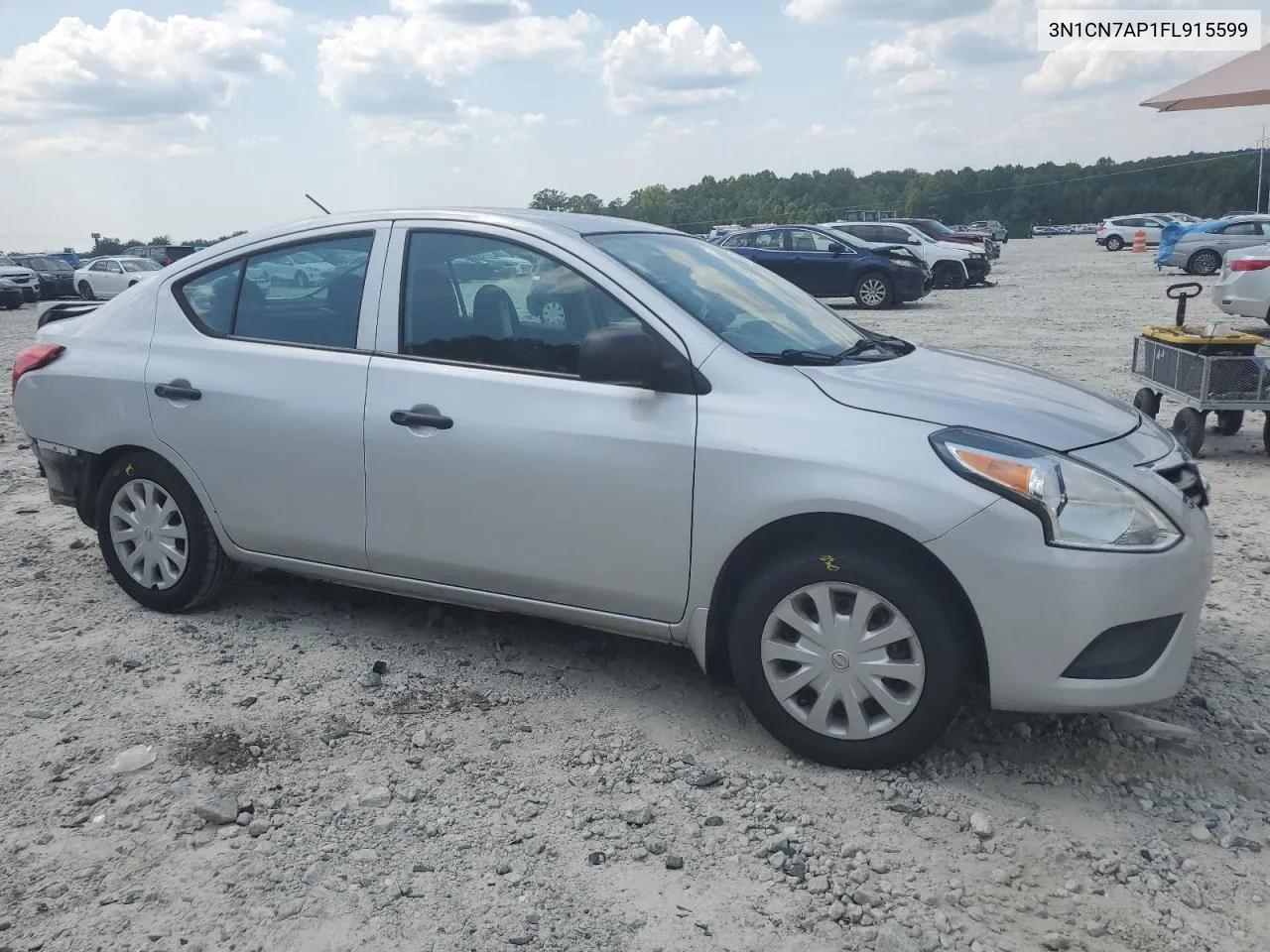 2015 Nissan Versa S VIN: 3N1CN7AP1FL915599 Lot: 65349684