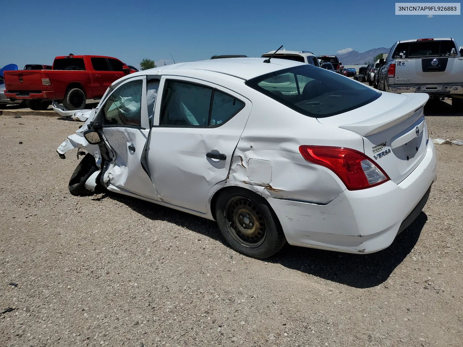 2015 Nissan Versa S VIN: 3N1CN7AP9FL926883 Lot: 65732194