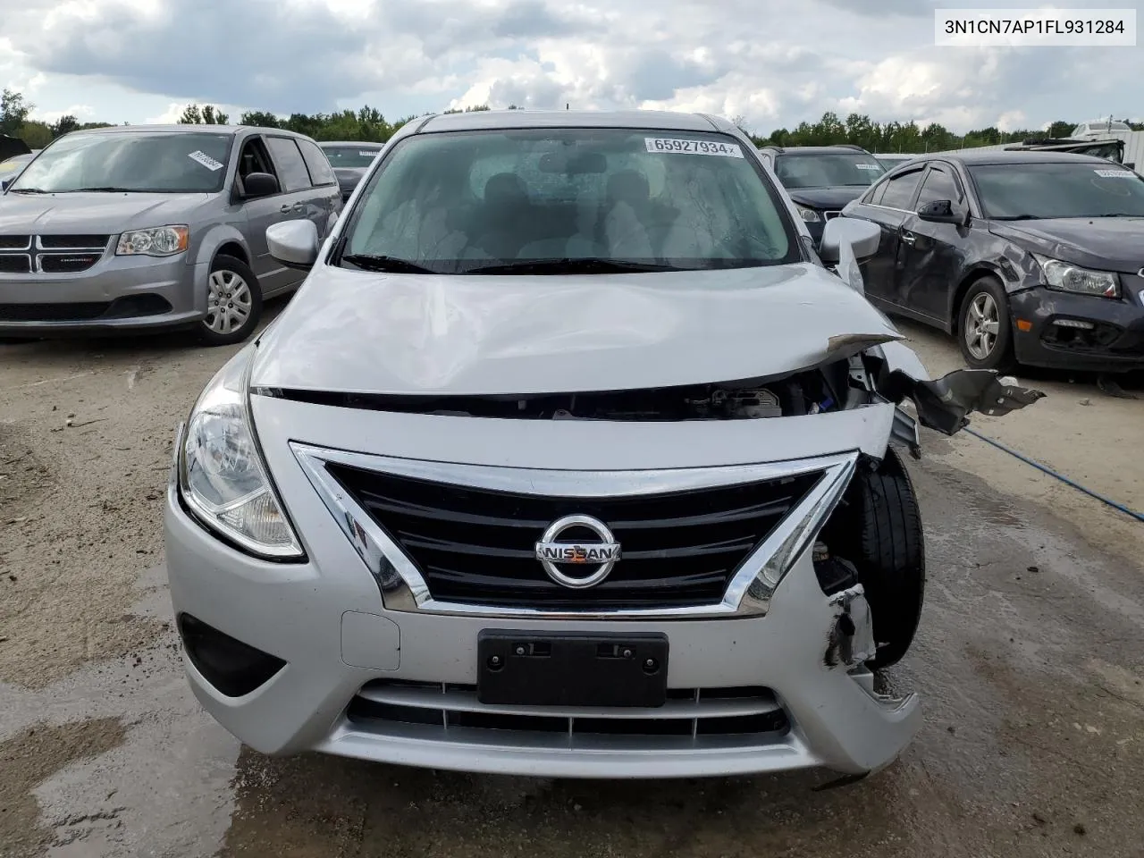 2015 Nissan Versa S VIN: 3N1CN7AP1FL931284 Lot: 65927934