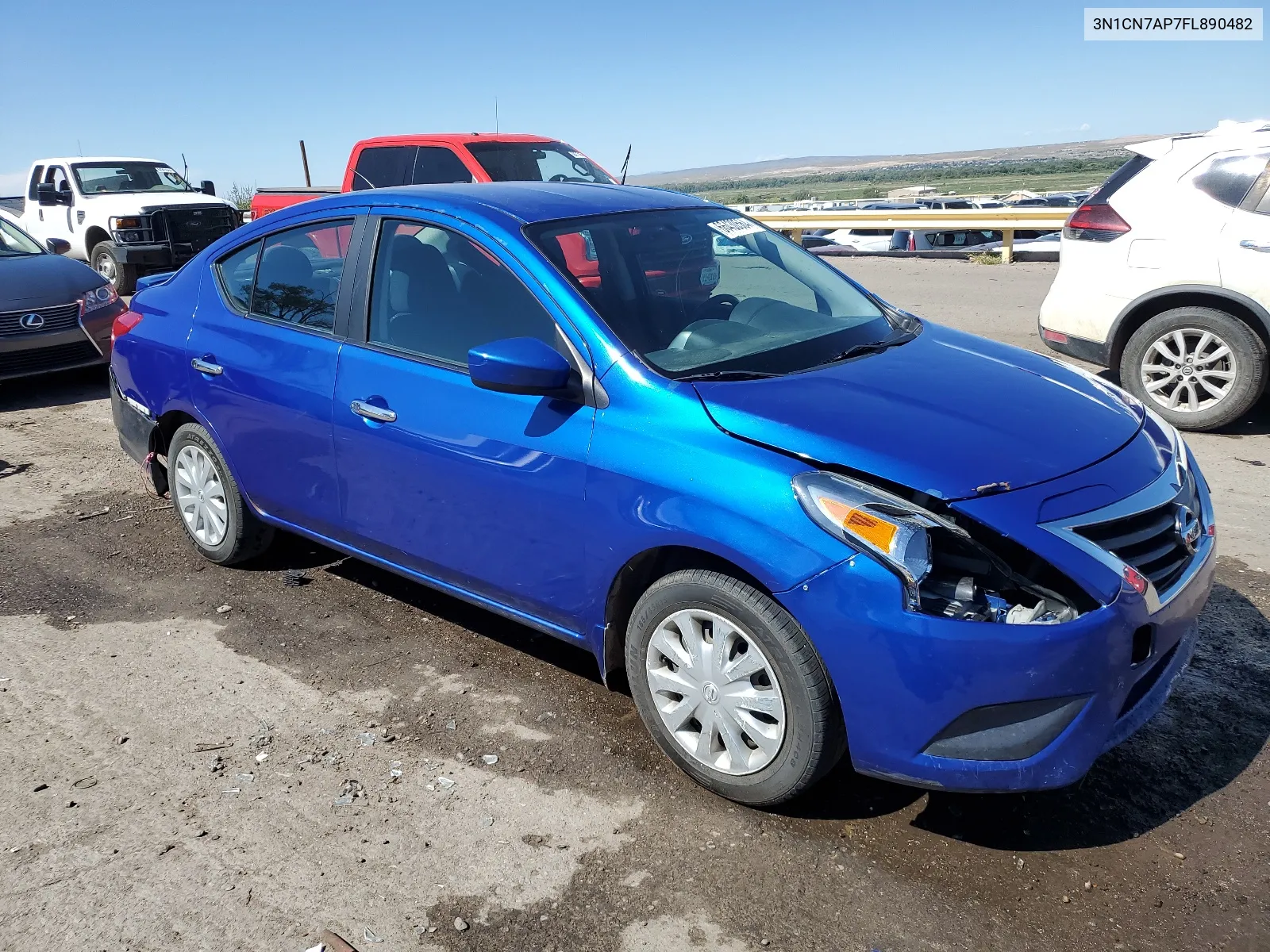 2015 Nissan Versa S VIN: 3N1CN7AP7FL890482 Lot: 66430564