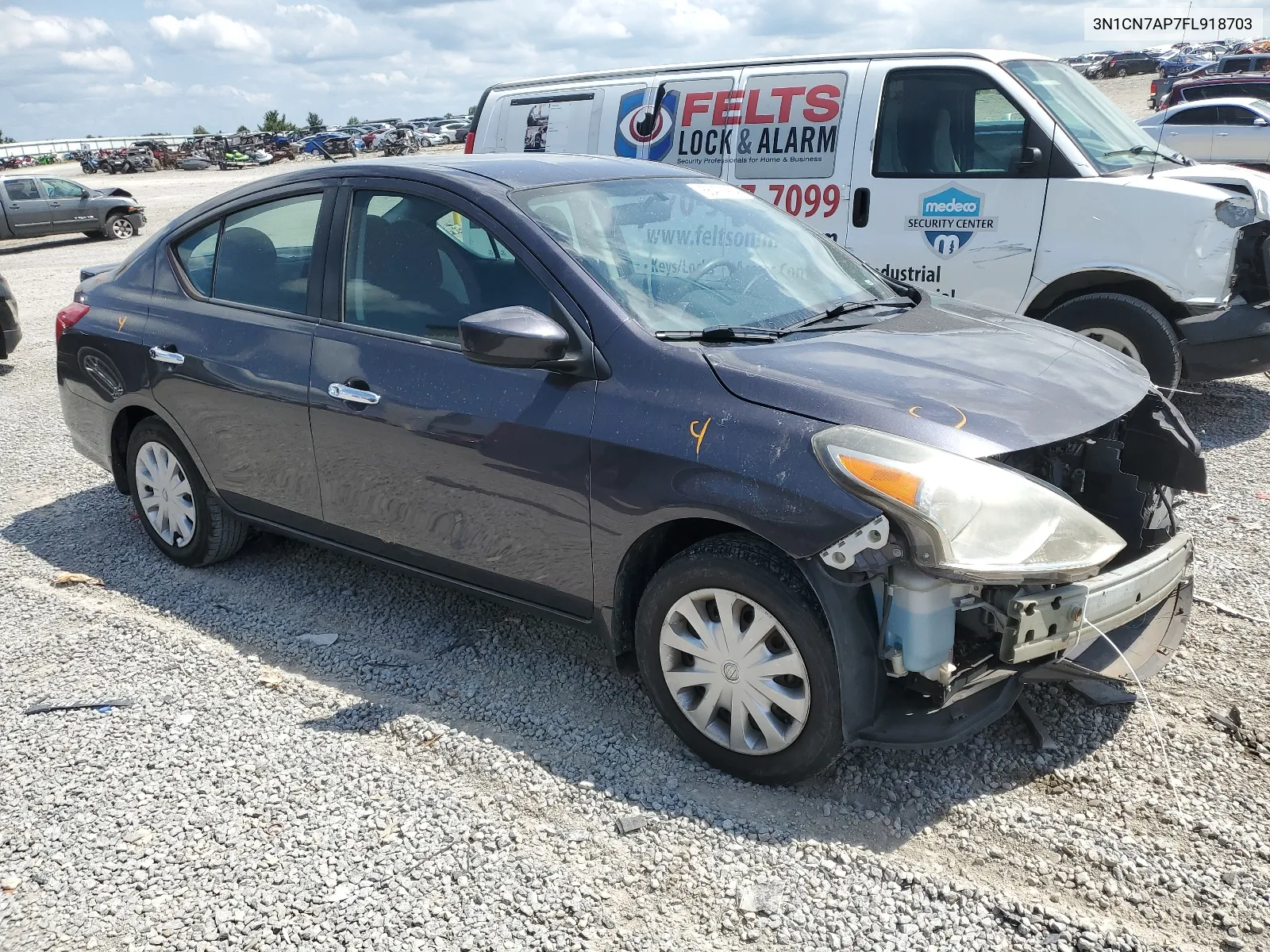 2015 Nissan Versa S VIN: 3N1CN7AP7FL918703 Lot: 66473984