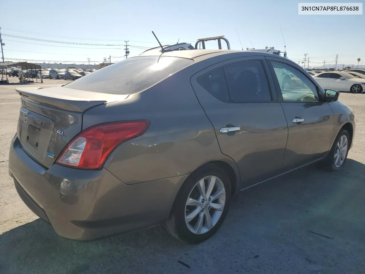 2015 Nissan Versa S VIN: 3N1CN7AP8FL876638 Lot: 67089594