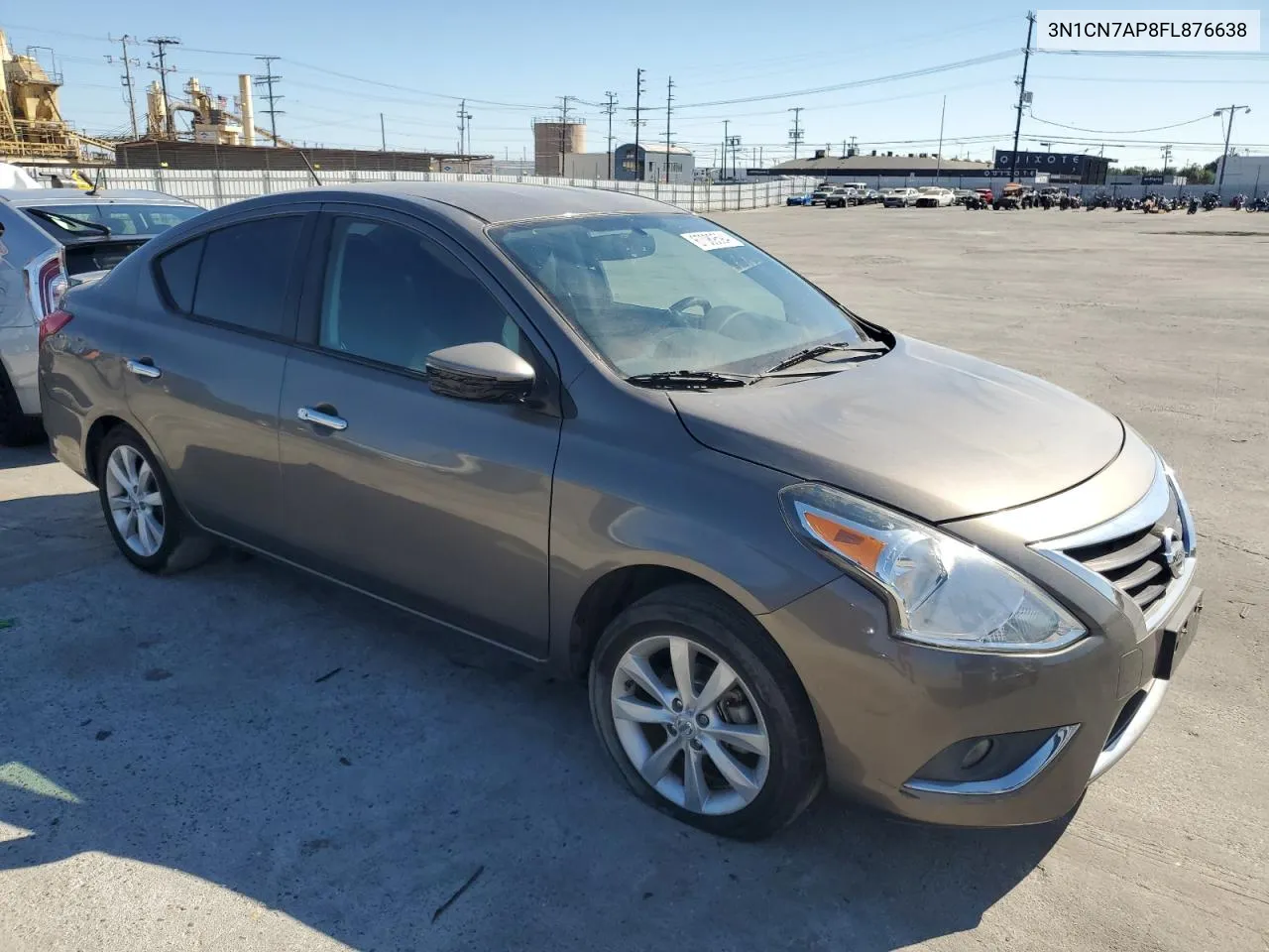 2015 Nissan Versa S VIN: 3N1CN7AP8FL876638 Lot: 67089594