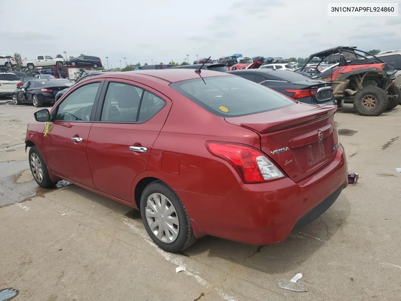 2015 Nissan Versa S VIN: 3N1CN7AP9FL924860 Lot: 67347274