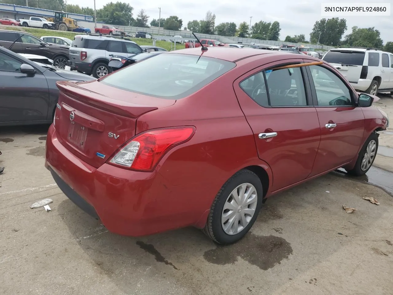 2015 Nissan Versa S VIN: 3N1CN7AP9FL924860 Lot: 67347274