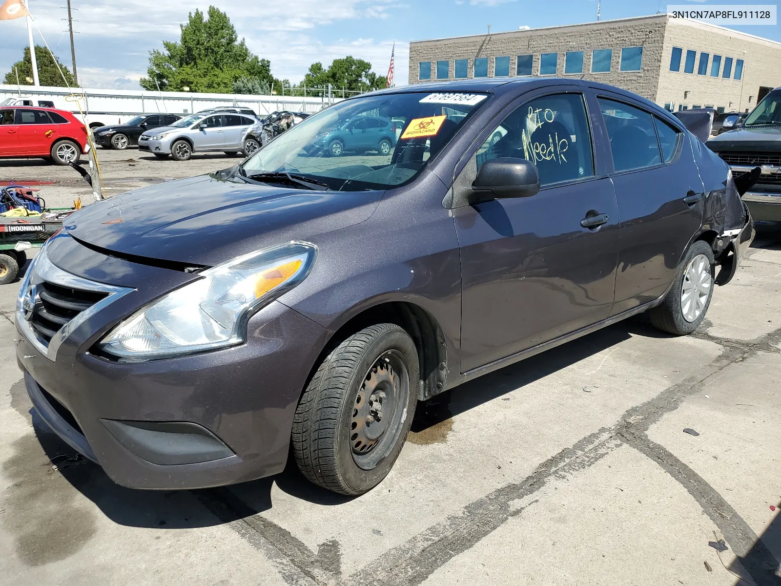 3N1CN7AP8FL911128 2015 Nissan Versa S