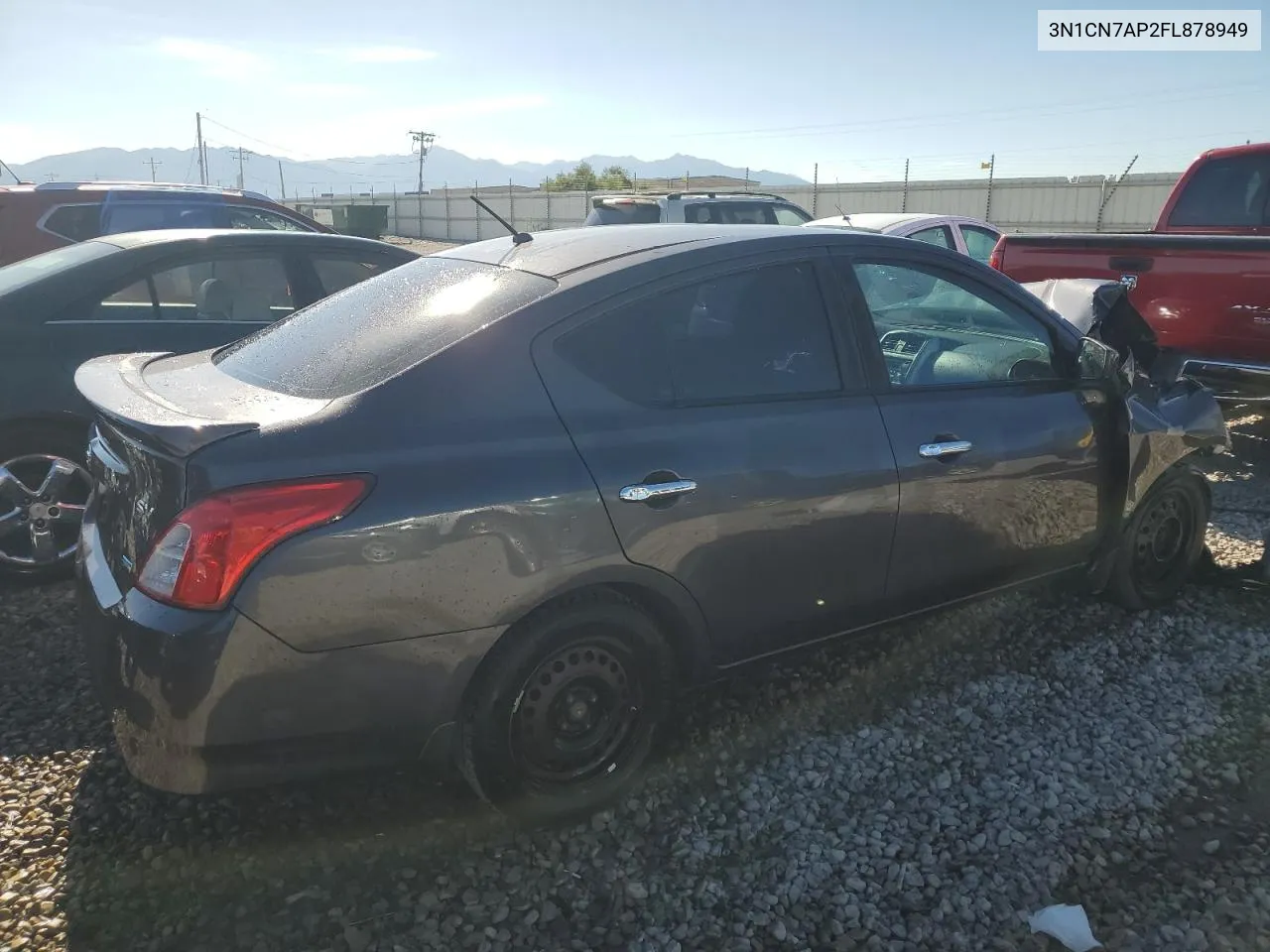 2015 Nissan Versa S VIN: 3N1CN7AP2FL878949 Lot: 67906684