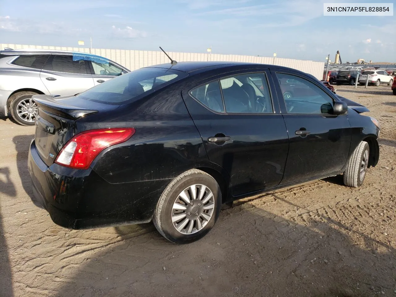 2015 Nissan Versa S VIN: 3N1CN7AP5FL828854 Lot: 68283294