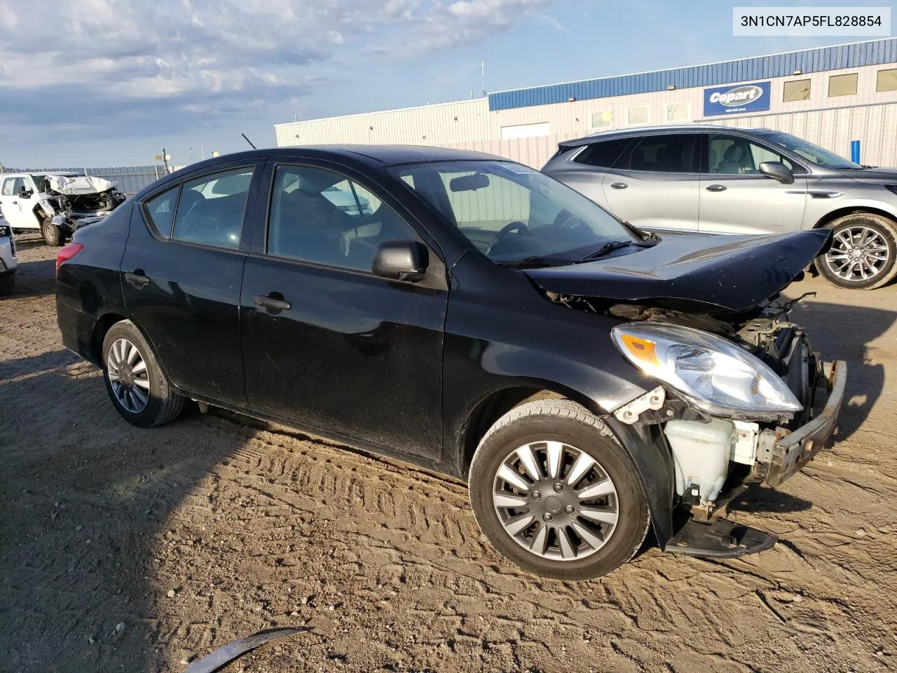 2015 Nissan Versa S VIN: 3N1CN7AP5FL828854 Lot: 68283294