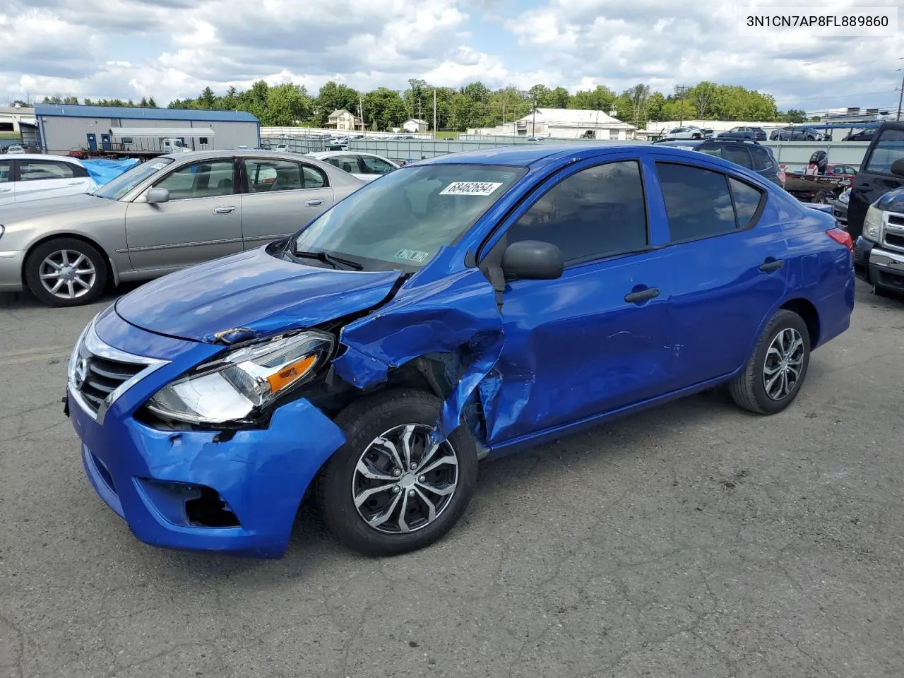 2015 Nissan Versa S VIN: 3N1CN7AP8FL889860 Lot: 68462654