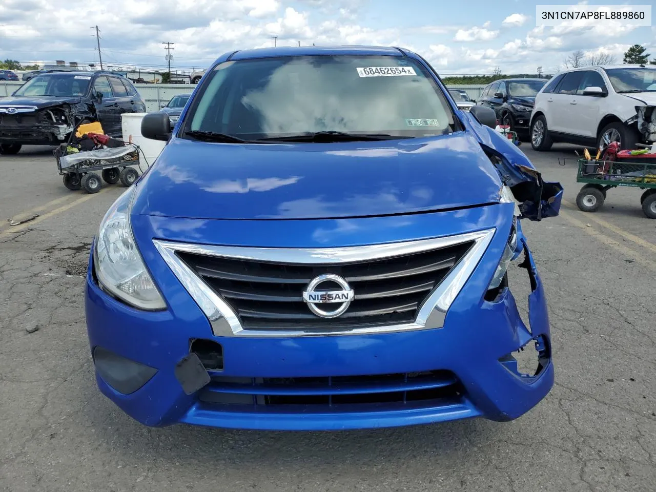 2015 Nissan Versa S VIN: 3N1CN7AP8FL889860 Lot: 68462654