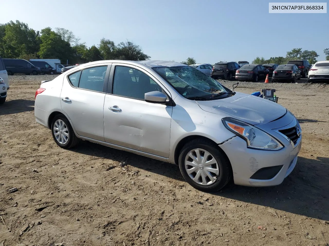 2015 Nissan Versa S VIN: 3N1CN7AP3FL868334 Lot: 68505654